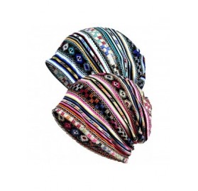Skullies & Beanies Women's Baggy Slouchy Beanie Chemo Hat Cap Scarf - 2 Pack-m - C218L70TMS8 $17.82
