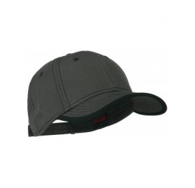 Baseball Caps Superior Cotton Twill Structured Twill Cap - Charcoal Black OSFM - CU11LJVBTL5 $11.93