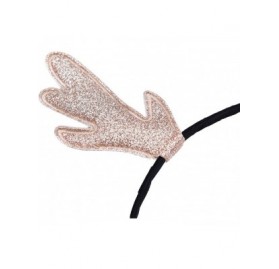 Headbands Christmas Headband Glitter Antlers Cat Ears Holiday Cosplay Party Costume - Champagne - Antlers - CR12O3H5214 $8.51