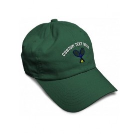 Baseball Caps Custom Soft Baseball Cap Tennis Sports B Embroidery Dad Hats for Men & Women - Forest Green - C818SGLD7N5 $16.72