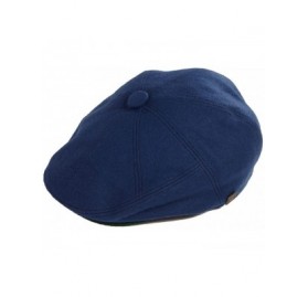 Newsboy Caps Mens Fitted Gatsby Winter Wool Cap - Blue - C0187KK6UXG $43.78