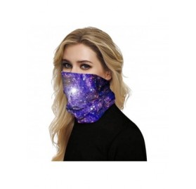 Balaclavas Seamless Rave Bandana- Unisex Seamless Face Mask Tube Neck Gaiter Balaclava Headwear for Women and Men - Galaxy I ...