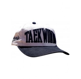 Baseball Caps TKD Tae Kwon Do 3D Baseball Hat - Grey/Black - CM120EIKUF9 $18.31