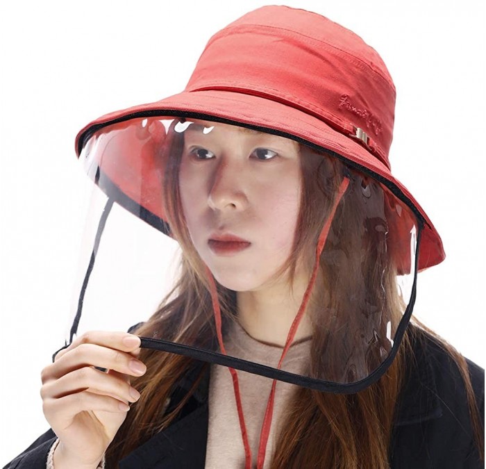 Womens UPF50+ Linen/Cotton Summer Sunhat Bucket Packable Hats w/Chin ...