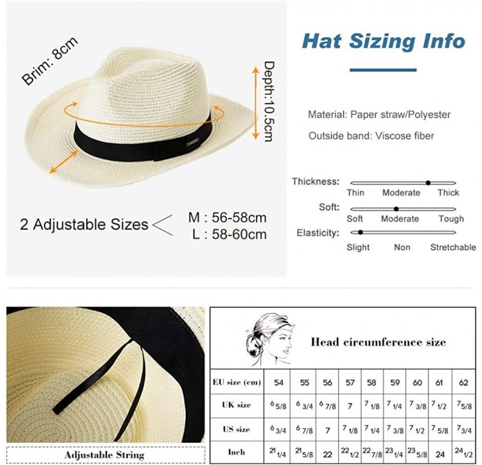 Womens Packable Western Outback Cowboy Mexican Feather Straw Sun Hat ...