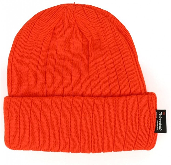 High Visibility Neon Colored 3M Thinsulate Long Cuff Winter Beanie ...